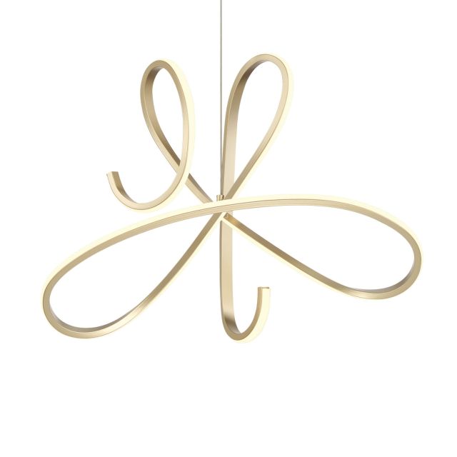 George Kovacs P5438-697-L Astor 17 inch LED Pendant in Soft Gold