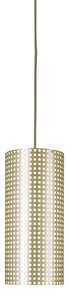 George Kovacs P5746-695 Grid 1 Light 6 inch Mini Pendant in Soft Brass