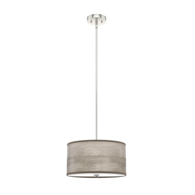 Hunter Solhaven 2 Light 14 inch Pendant in Light Gray Oak with Painted Cased White Glass 19242