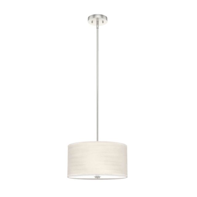 Hunter 19243 Solhaven 2 Light 14 inch Pendant in Bleached Alder with Painted Cased White Glass