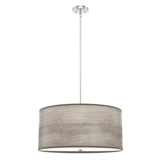 Hunter 19382 Solhaven 4 Light 24 inch Pendant in Light Gray Oak with Painted Cased White Glass