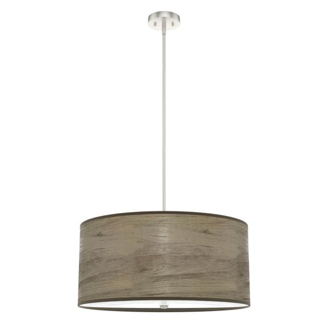 Hunter Solhaven 4 Light 24 inch Pendant in Warm Grey Oak with Painted Cased White Glass 19384