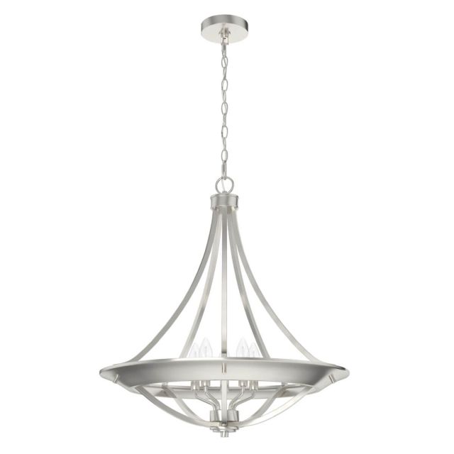 Hunter Perch Point 4 Light 24 inch Pendant in Brushed Nickel 19429
