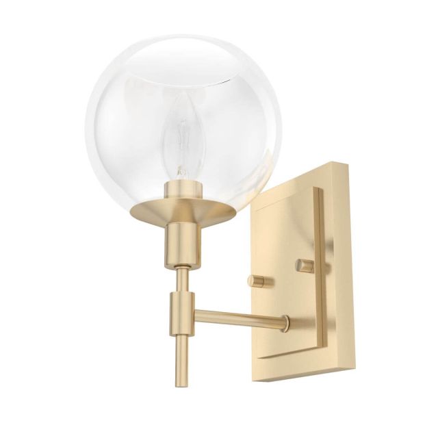 Hunter 19759 Xidane 1 Light 10 inch Tall Wall Sconce in Alturas Gold with Clear Glass