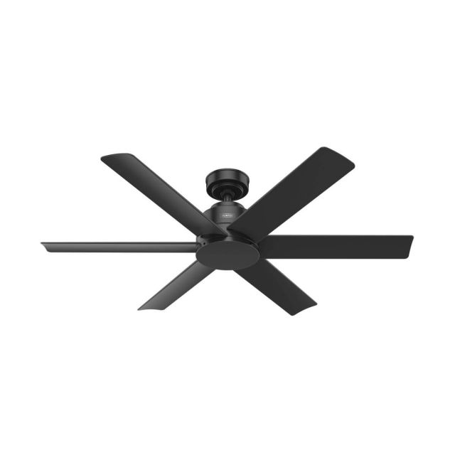 Hunter Kennicott 52 inch 6 Blade Outdoor Ceiling Fan in Matte Black 51180
