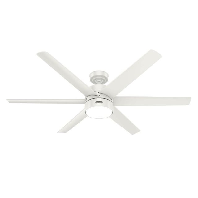Hunter Solaria 60 inch 6 Blade LED Outdoor Ceiling Fan in Fresh White 51476