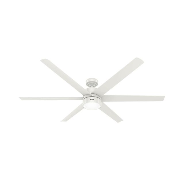 Hunter 51477 Solaria 72 inch 6 Blade LED Outdoor Ceiling Fan in Fresh White