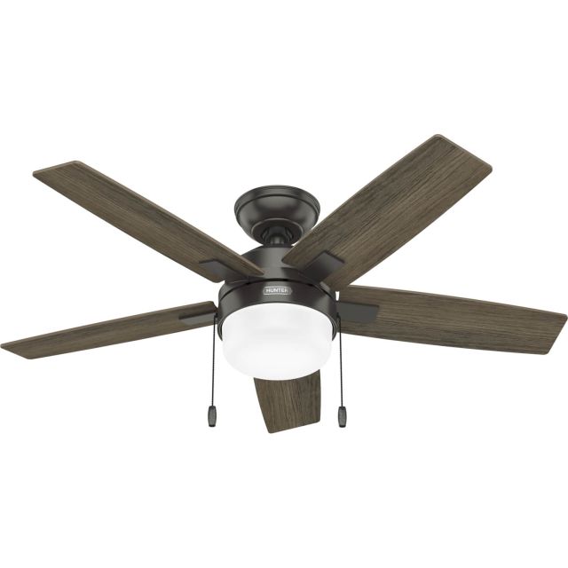 Hunter 52485 Anisten 52 inch 5 Blade Pull Chain LED Ceiling Fan in