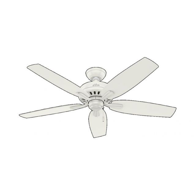 Hunter 53322 Newsome 52 Inch Ceiling Fans In Fresh White With 5 Snow White Blade