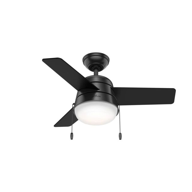 Hunter 50386 Aker 52 inch 3 Blade Pull Chain LED Outdoor Ceiling