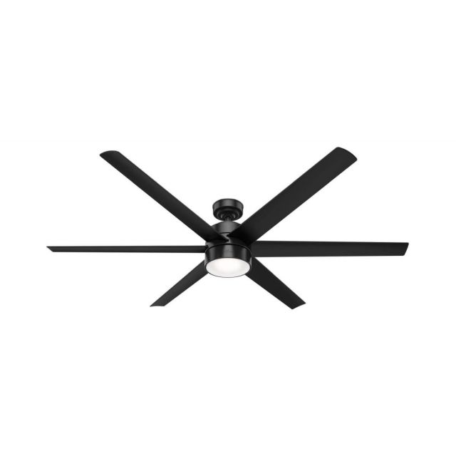 Hunter 59628 Solaria 72 inch 6 Blade LED Outdoor Ceiling Fan in Matte Black
