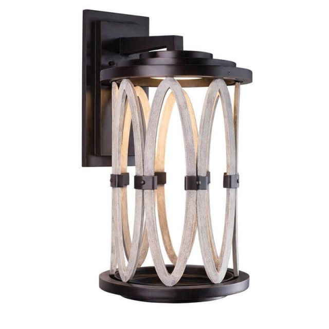 Kalco Lighting Belmont 24 Inch Tall LED Large Outdoor Wall Bracket in Florence Gold 404422FG