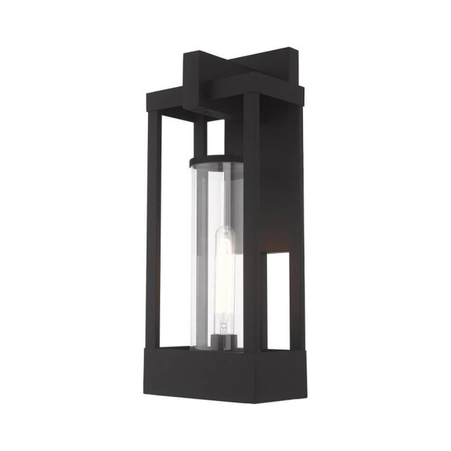 Livex 20993-04 Delancey 1 Light 20 Inch Tall Black Outdoor Wall Lantern