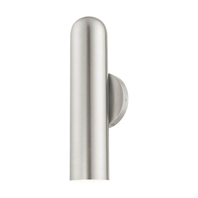 Livex 46750-91 Ardmore 1 Light 14 Inch Tall Wall Sconce in Brushed Nickel with Hand Welded Brushed Nickel Shade