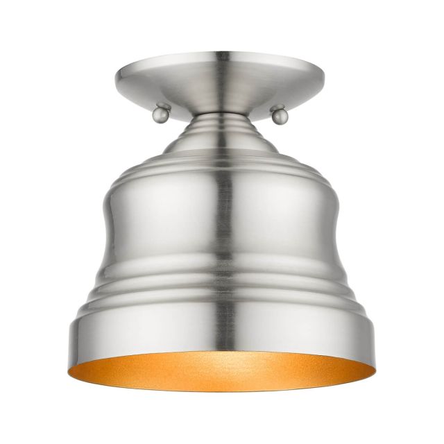 Livex 55902-91 Endicott 1 Light 10 inch Bell Pendant in