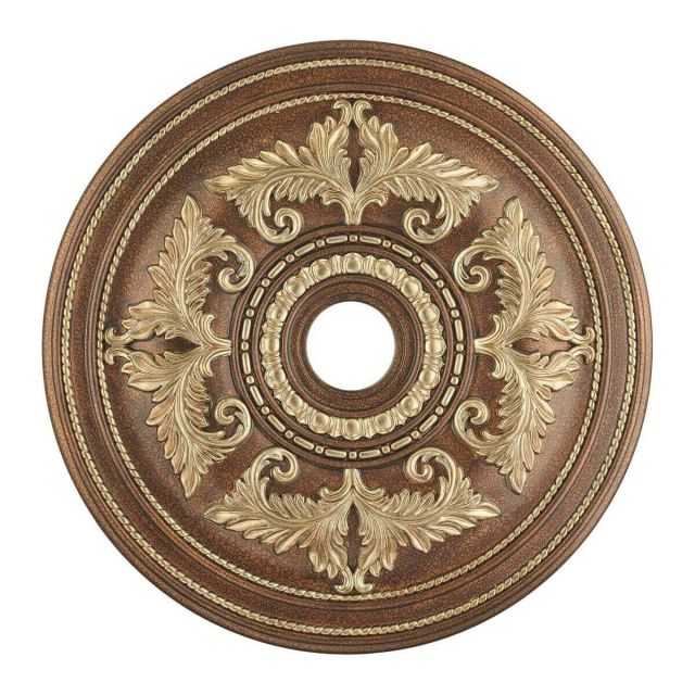 Livex 8210-64 Versailles 31 inch Ceiling Medallions In Palacial Bronze-Gilded Accents