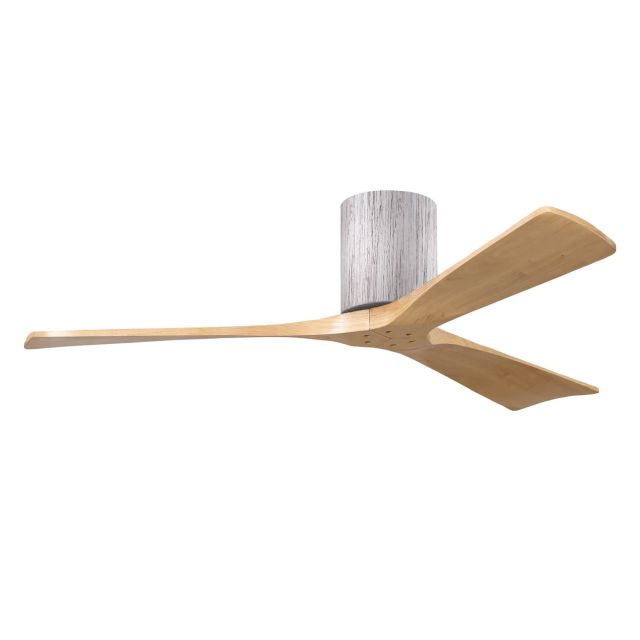 Matthews Fan Company IR3H-BW-LM-52 Irene 52 inch 3 Blade Paddle Flush Mounted Ceiling Fan in Barn Wood with Light Maple Blades
