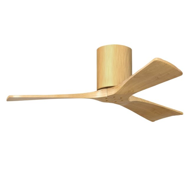 Matthews Fan Company Irene 42 inch 3 Blade Outdoor Ceiling Mount Paddle Fan in Light Maple with Light Maple Blades IR3H-LM-LM-42