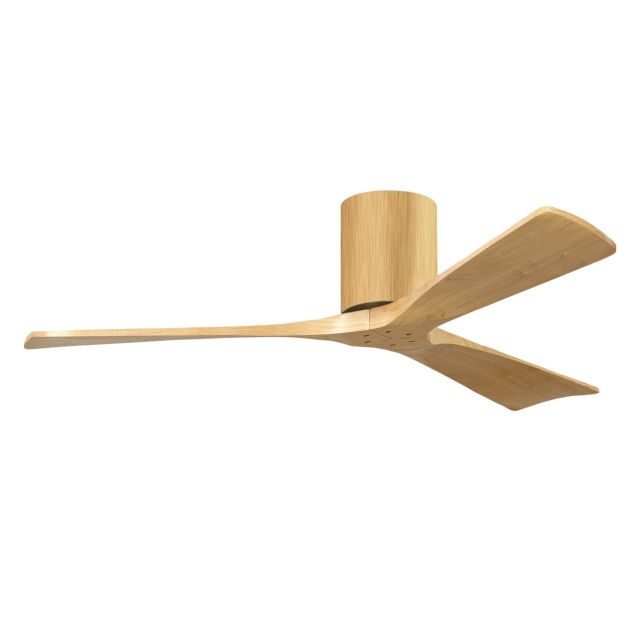 Matthews Fan Company Irene 52 inch 3 Blade Outdoor Ceiling Mount Paddle Fan in Light Maple with Light Maple Blades IR3H-LM-LM-52