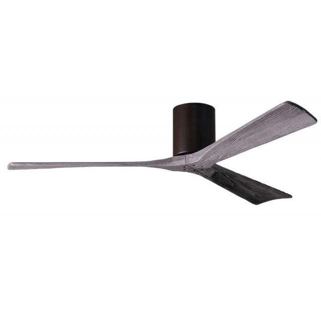Matthews Fan Company IR3H-TB-BW-60 Irene 60 Inch Paddle Flush Mounted Ceiling Fan In Textured Bronze With 3 Barnwood Tone Blade