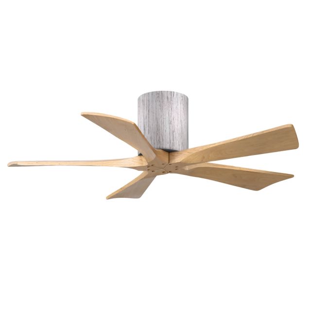 Matthews Fan Company IR5H-BW-LM-42 Irene 42 inch 5 Blade Paddle Flush Mounted Ceiling Fan in Barn Wood with Light Maple Blades