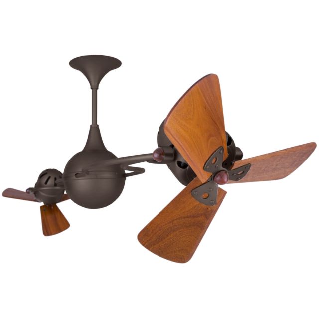 Ceiling Fan Angular Rotation Matthews Fan Company IV-BZZT-MTL Italo Ventania 60 inch 6 Blade ...