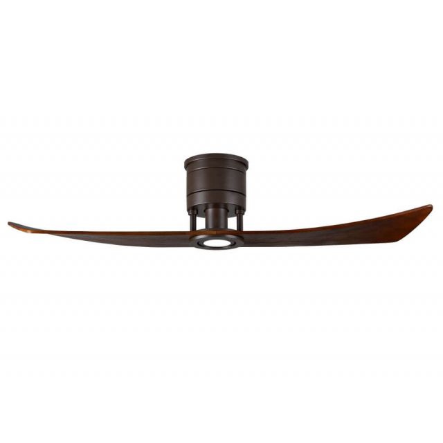 Matthews Fan Company LW-TB-WA Lindsay 52 inch 2 Blade LED Ceiling Fan in Textured Bronze with Walnut Blade