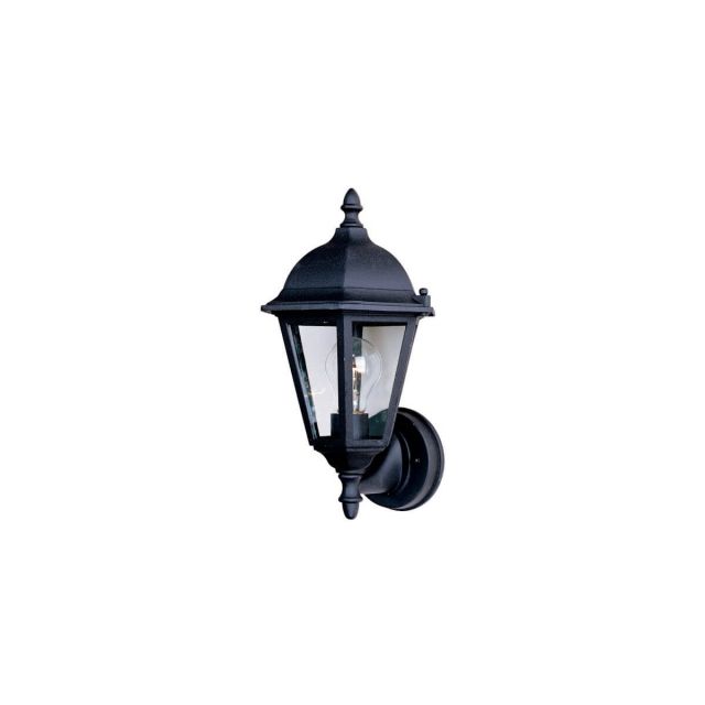Maxim Lighting Westlake 1 Light 15 inch Tall Outdoor Wall Lantern in Black with Clear Glass 1002BK