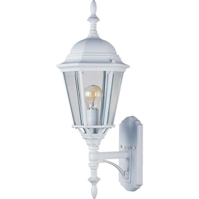 Maxim Lighting Westlake 1 Light 24 inch Tall Outdoor Wall Lantern in White with Clear Glass 1003WT