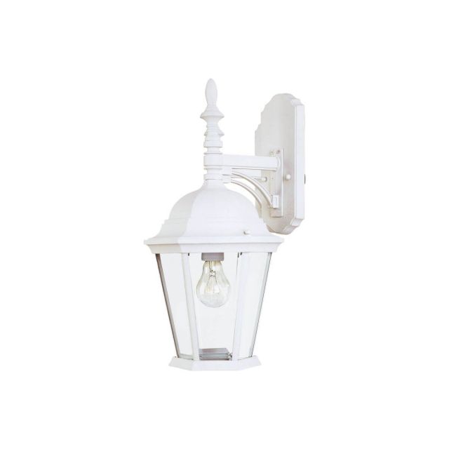 Maxim Lighting Westlake 1 Light 19 inch Tall Outdoor Wall Lantern in White with Clear Glass 1004WT