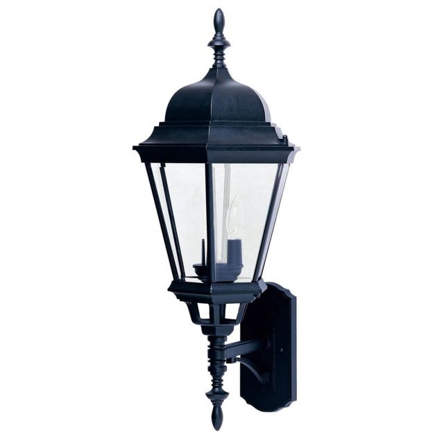 Maxim Lighting Westlake 3 Light 28 inch Tall Outdoor Wall Lantern in Black with Clear Glass 1006BK