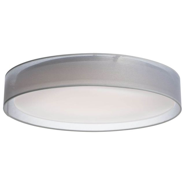 Maxim Lighting Prime 25 inch LED Flush Mount with White Organza Fabric Shade 10227WO