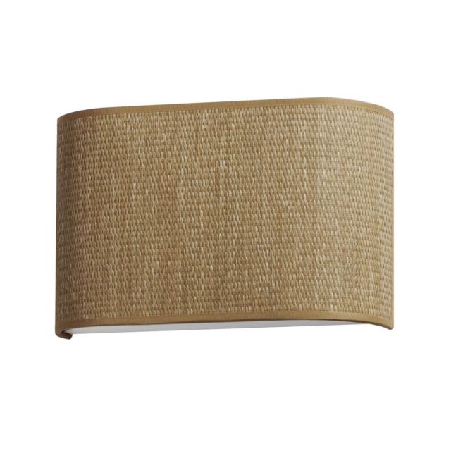 Maxim Lighting Prime 13 inch Wide LED Wall Sconce in Grasscloth with Fabric Shade 10229GC