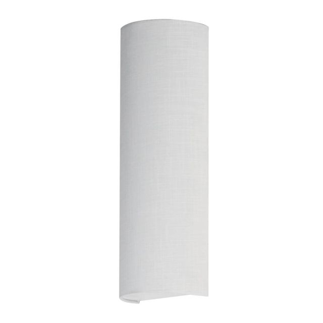 Maxim Lighting 10238WL Prime 18 inch Tall LED Wall Sconce in White Linen with Fabric Shade