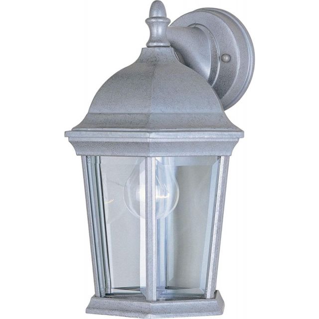 Maxim Lighting Builder Cast 1 Light 12 inch Tall Outdoor Wall Lantern in Pewter with Clear Glass 1024PE