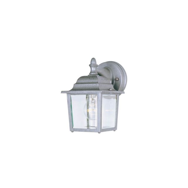 Maxim Lighting Builder Cast 1 Light 9 inch Tall Outdoor Wall Lantern in Pewter with Clear Glass 1025PE