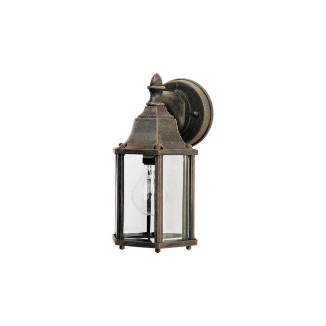 Maxim Lighting Builder Cast 1 Light 10 inch Tall Outdoor Wall Lantern in Rust Patina with Clear Glass 1026RP
