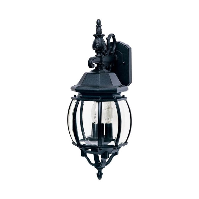 Maxim Lighting 1034BK Crown Hill 3 Light 23 inch Tall Outdoor Wall Lantern in Black with Clear Glass
