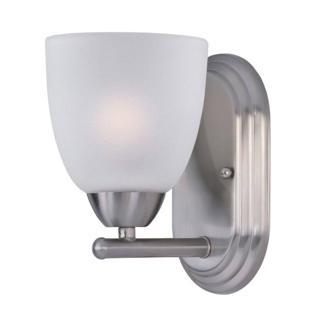 Maxim Lighting Axis 1 Light 5 inch Bath Vanity Light in Satin Nickel with Frosted Glass 11311FTSN