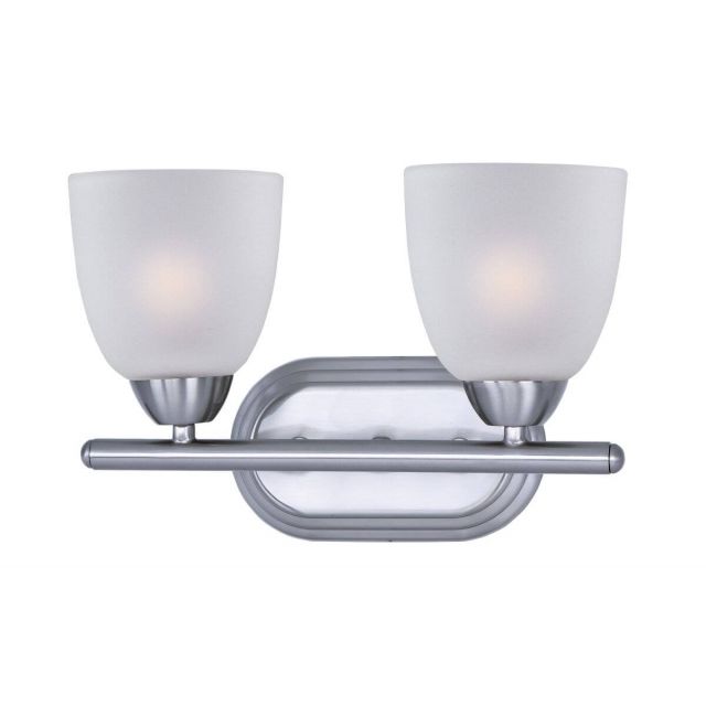 Maxim Lighting Axis 2 Light 13 inch Bath Vanity in Polished Chrome with Frosted Glass 11312FTPC