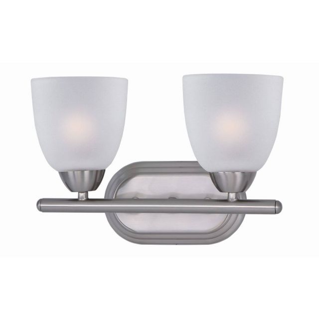 Maxim Lighting Axis 2 Light 13 inch Bath Vanity in Satin Nickel with Frosted Glass 11312FTSN