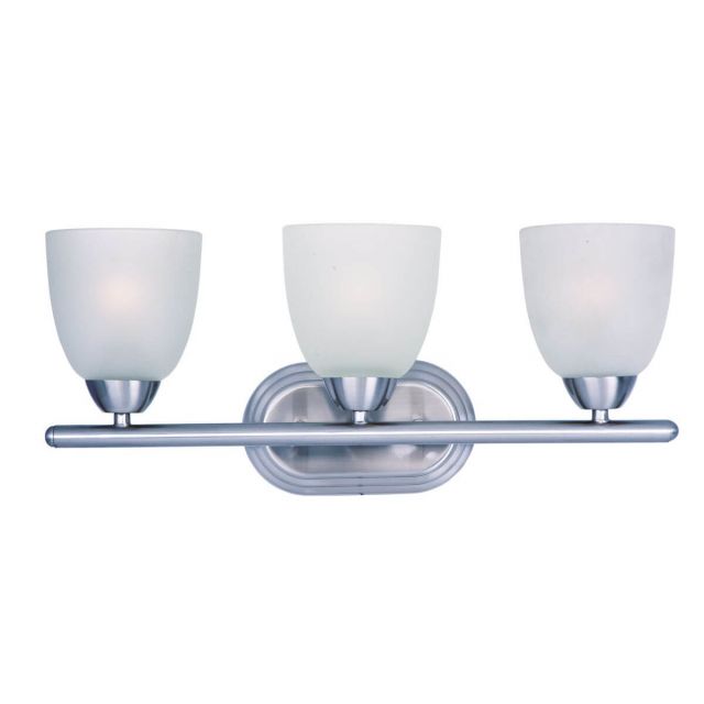 Maxim Lighting Axis 3 Light 21 inch Bath Vanity in Polished Chrome with Frosted Glass 11313FTPC