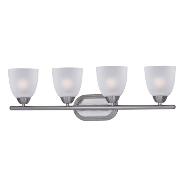 Maxim Lighting Axis 4 Light 29 inch Bath Vanity in Satin Nickel with Frosted Glass 11314FTSN