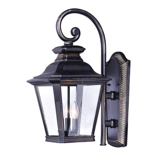 Maxim Lighting 1135CLBZ Knoxville 3 Light 19 inch Tall Outdoor Wall Mount in Bronze with Clear Glass