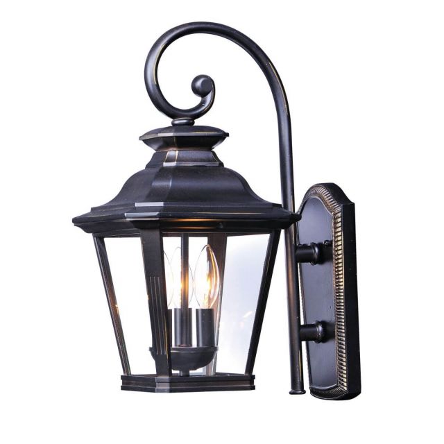 Maxim Lighting 1137CLBZ Knoxville 3 Light 23 inch Tall Outdoor Wall Mount in Bronze with Clear Glass