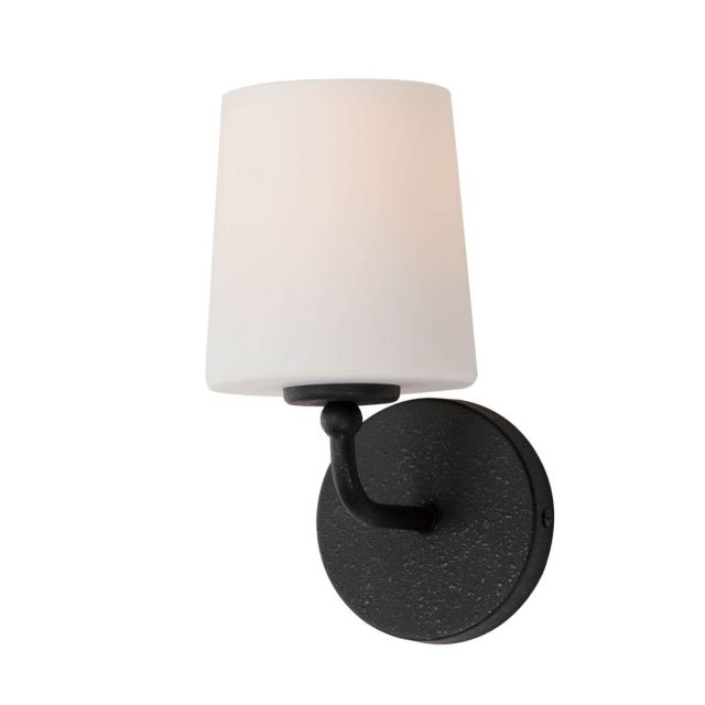 Maxim Lighting 12091SWAR Bristol 1 Light 10 inch Tall Wall Sconce in Anthracite with Satin White Glass