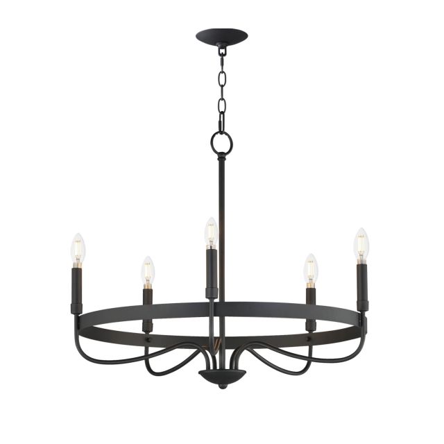Maxim Lighting 14495SN Frankie 5 Light 26 inch Chandelier in