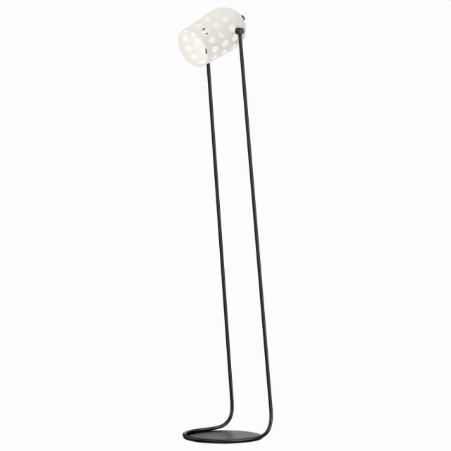 Maxim Lighting Dottie 1 Light 68 inch Tall Floor Lamp in Black with White Glass 21249WTBK