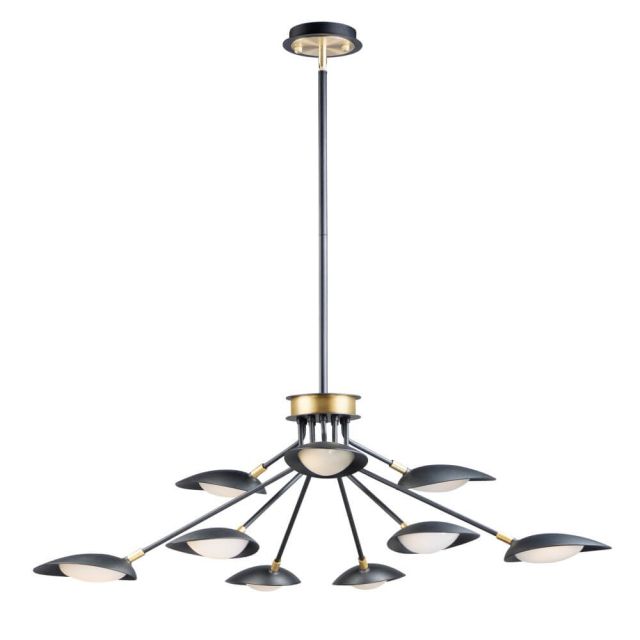 Maxim Lighting 21699BKSBR Scan 43 Inch LED Chandelier in Black-Satin Brass with Acrylic Shade