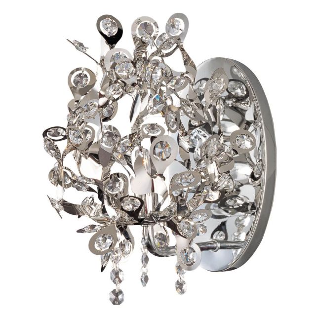 Maxim Lighting Comet 1 Light 10 Inch Tall Wall Sconce In Polished Chrome With Beveled Crystal Glass Shade 24202BCPC